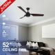 15cm Suspender Length AC Motor Remote Control Ceiling Fans Without Lights 1stshine Top