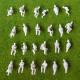 1:150 seated miniature ABS plastic white figures Architectural model human
