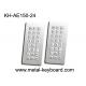 Waterproof IP65 Industrial Metal Keyboard Stainless Steel SUS304
