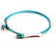 OM3 50 / 125 Sc To Sc Fiber Patch Cord ,  5Mtrs PVC Aqua Multimode Fiber Optic Cable