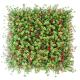 PE Plastic Greenery Artificial Grass Wall Panels Backdrop 30mm For Indoor Decor