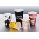 Single Wall Vending Paper Cups Multi - Colors With Neat Cutting Edge