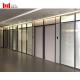 Gold Bronze Frame Aluminum Glass Partition Wall No Rust Glazed Office Partitions
