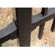 Australia Black Heavy Duty Tubular Steel Garrison Fence