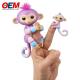 Customized Plastic Animal Monkey Finger Toys OEM PVC Toys Made Silicone Kid Toy