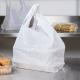 White Biodegradable Plastic Shopping Bag For Food / T Shirt
