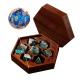 Handcrafted Nontoxic Polyhedral Dice Set Wear Resistant Sharp Edged