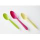 Disposable Colored Plastic Spoons Biodegradable Smooth Surface For Kids