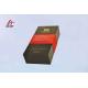 Wine Bottle Foldable Paper Box Rectangle Gold Hot Stamped Covered Surface