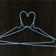 Low Carbon Metal Blue Coated Wire Hangers Smooth Surface For Shirt / Suit