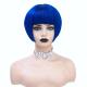 Swiss Lace Base Material Remy Hair Virgin Silky Short Bob Cut Wigs For Women with 1