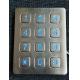 3X4 vandal resistance stainless steel back lighted numeriic keypad