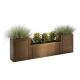 Planter box large outdoor flower pot stainless steel