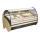 OEM Luxury Gelato Ice Cream Display Freezer Gelato Machine Round Air-Cooling Popsicle Cabinet Showcase For Sale