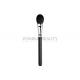 Paddle Cheek Private Label Makeup Brushes Black Color With Goat Hair