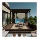 Custom Outdoor Living Solution Prefab Wooden Villa with Acrylic Swimming Pool in India