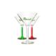 6oz Plastic Martini Glasses Unbreakable Crystal Clear Acrylic Cocktail Glasses