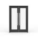 Reflective Double Glass Aluminium Swing Door Aluminium Spring Doors for Hotel Lobby