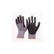 Nylon Seamless Liner Nitrile Coated Work Gloves , Safety Work Gloves