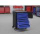 Blue Metal Movable Steel Rolling Tool Cabinet 7 Drawers On Wheels