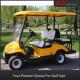Luxury 4kw Lifted 4 Seats Hunting Electric Golf Cart Yellow Color