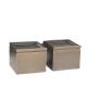 Stainless steel larger flower pots square style metal flower planter