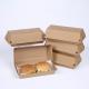 Customized hamburger box disposable food grade takeaway kraft paper corrugated cardboard box