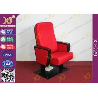 ABS PP Plastic Writing Table Auditorium Chairs With Folding Soft Seat Pad