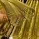 Dia 25.4mm Gold Plated Metal Spiral Binding Coils For Notebook