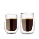 Insulated 180ml / 250ml Glass Cup , Heat Resistant Double Wall Coffee Cups