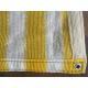 Yellow And White Anti Uv Balcony Shade Net , Hdpe Knitted Raschel Netting