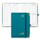 Executive Weekly Planner 2023-2023 Pacific Green With Hourly Schedule And Monthly Tabs
