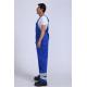 79% Cotton Blue Fr Coverall Bibs , 20% Polyester Chemical Protective Suit
