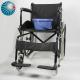 46cm Seat Width Folding Steel Wheelchair With Black Powder Coating Frame 100kg