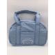 190T Polyester Light Blue Tote Diaper Bags Large Capacity Multi Function
