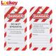 Universal Warning Scaffold Safety Tags Customized ABS Scaffolding Hasp Lockout Tag