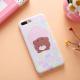 Soft TPU Silk Grain Cartoon Colored Pattern Cell Phone Case Cover For iPhone 7 6s Plus