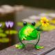 OEM / ODM Metal Garden Frog Ornaments Animals Rustproof Artistic