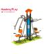 Custom Easy Outdoor Fitness Equipment , Two Seat Arm Push Backyard Fitness Equipment