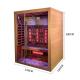 2100W Indoor Solid Wood Hemlock Infrared Sauna Red Cedar 3 Person Dry Far Infrared Sauna