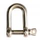 Galvanized D Shackle OEM 304 Stainless Steel Rigging Hardware Dee Shackle