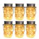 All In One 6 Pack Mason Jar 5.3 Inch LED Solar Hanging Lights