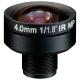 1/1.8 4mm F1.8 5Megapixel 1080P M12/CS Mount 126degree Wide Angle Lens