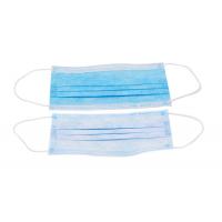Elastic Earloop Disposable Face Mask Non Woven Safety Pollen / Bacteria Filtration