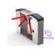 SS304 Safety Access Control Management Flap Barrier Gate Turnstile Security Gate For Train
