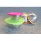 Multicolor Salad Soup Rice 14cm Diameter Stainless Steel Basin With Plastic Lids