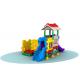 Residential Area Kids Plastic Playground Equipment High Security Long Using Life