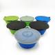 Non Toxic Silicone Pet Bow Outdoor Folding Travel Hanging Pet Food Basin