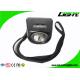 Waterproof Digital Screen Miner Cordless Cap Lamp 4000 lux Silicone Button with Safety Rope ABS  PC