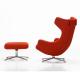 Grand repos lounge chair with ottoman by Antonio Citterio